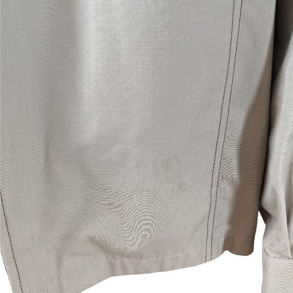 Men's Vintage London Fog Khaki Jacket with Removable Faux Fur Lining, Full Zip - Picture 8 of 14